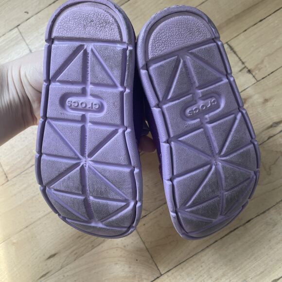 Crocs Girls' Sandal‎ Shoes Size C9 Purple Cabo Mary Jane PS - Picture 6 of 8